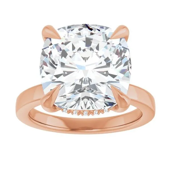 Claw-Prong Hidden Halo-Style Engagement Ring Image 3 Raleigh Diamond Fine Jewelry Raleigh, NC