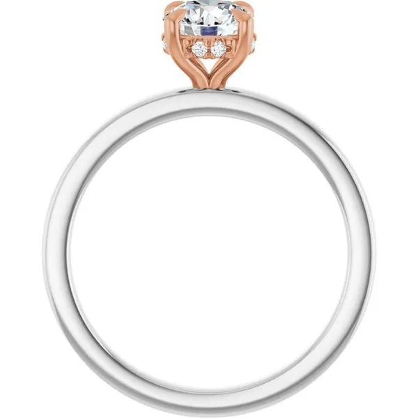 Claw-Prong Hidden Halo-Style Engagement Ring Image 2 Futer Bros Jewelers York, PA
