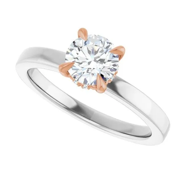 Claw-Prong Hidden Halo-Style Engagement Ring Image 5 Shipley's Fine Jewelry Hampstead, MD