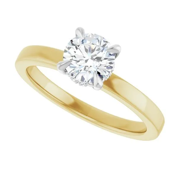Claw-Prong Hidden Halo-Style Engagement Ring Image 5 Raleigh Diamond Fine Jewelry Raleigh, NC