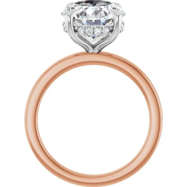 Claw-Prong Hidden Halo-Style Engagement Ring Image 2 Michael Szwed Jewelers Longmeadow, MA