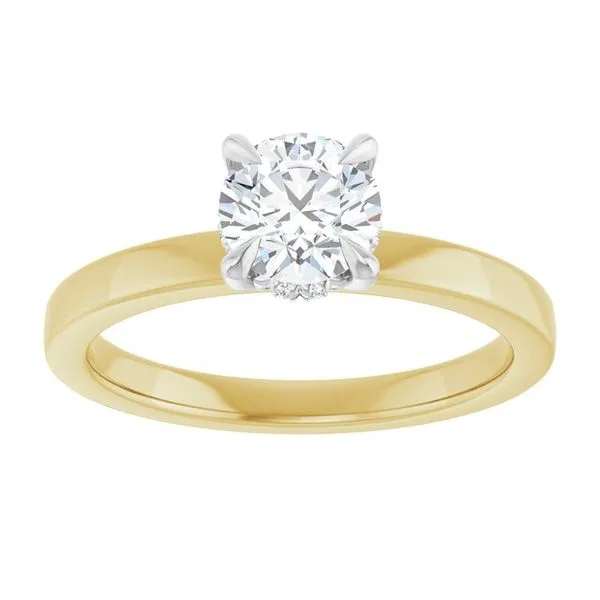 Claw-Prong Hidden Halo-Style Engagement Ring Image 3 Raleigh Diamond Fine Jewelry Raleigh, NC