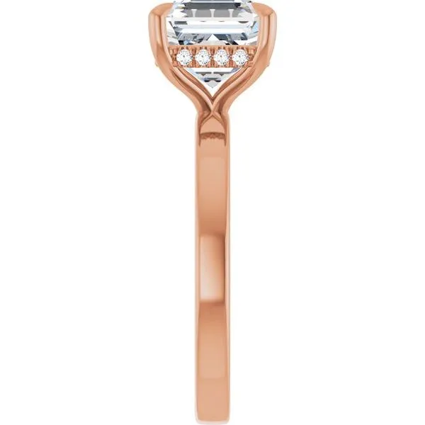 Claw-Prong Hidden Halo-Style Engagement Ring Image 4 Raleigh Diamond Fine Jewelry Raleigh, NC