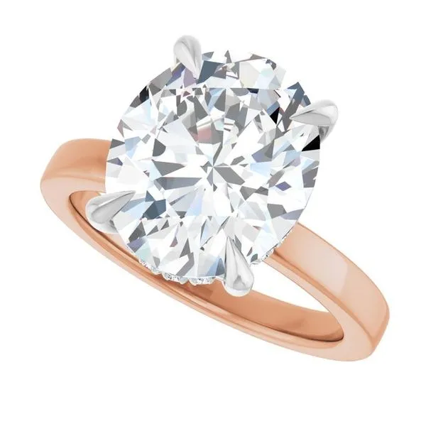 Claw-Prong Hidden Halo-Style Engagement Ring Image 5 Banks Jewelers Burnsville, NC