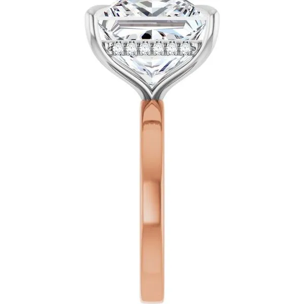 Claw-Prong Hidden Halo-Style Engagement Ring Image 4 Mark Jewellers La Crosse, WI