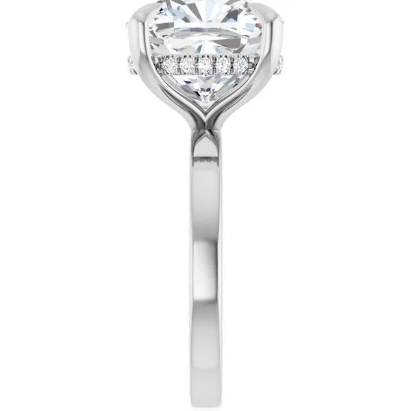 Claw-Prong Hidden Halo-Style Engagement Ring Image 4 Shipley's Fine Jewelry Hampstead, MD