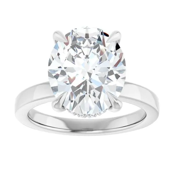 Claw-Prong Hidden Halo-Style Engagement Ring Image 3 Mark Jewellers La Crosse, WI