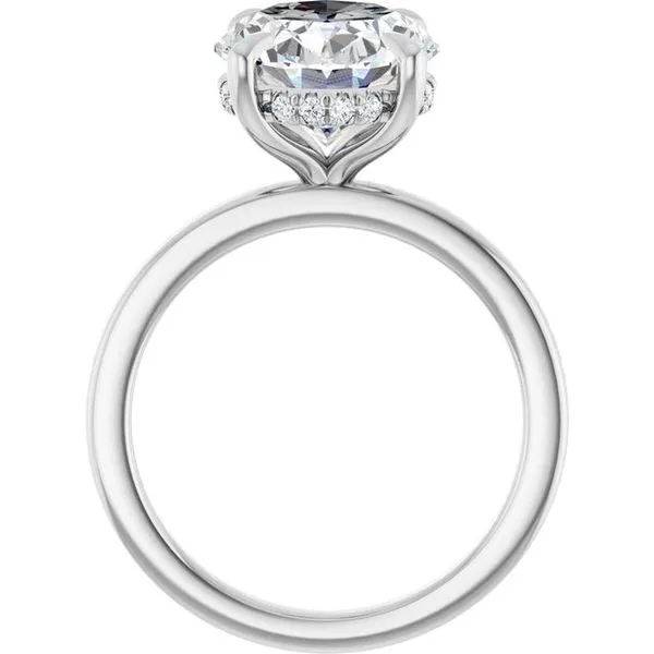 Claw-Prong Hidden Halo-Style Engagement Ring Image 2 Mark Jewellers La Crosse, WI