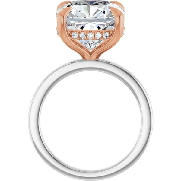 Claw-Prong Hidden Halo-Style Engagement Ring Image 2 Northwood Jewelers Northwood, OH
