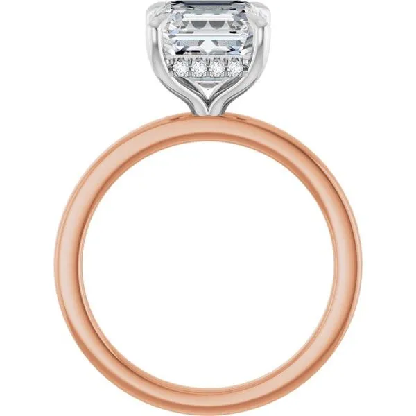 Claw-Prong Hidden Halo-Style Engagement Ring Image 2 Clater Jewelers Louisville, KY