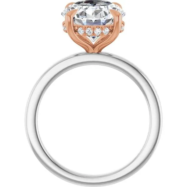 Claw-Prong Hidden Halo-Style Engagement Ring Image 2 Shipley's Fine Jewelry Hampstead, MD