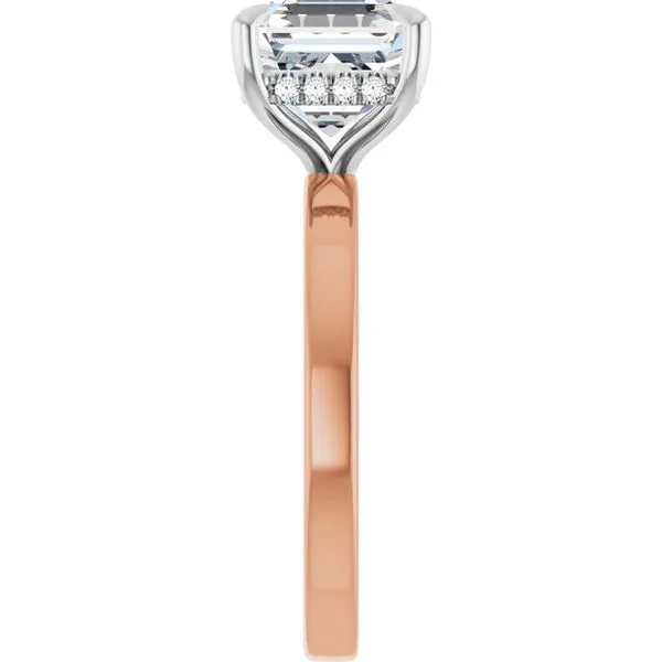 Claw-Prong Hidden Halo-Style Engagement Ring Image 4 Vulcan's Forge LLC KANSAS CITY, MO