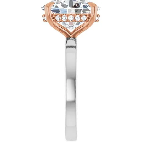 Claw-Prong Hidden Halo-Style Engagement Ring Image 4 Futer Bros Jewelers York, PA