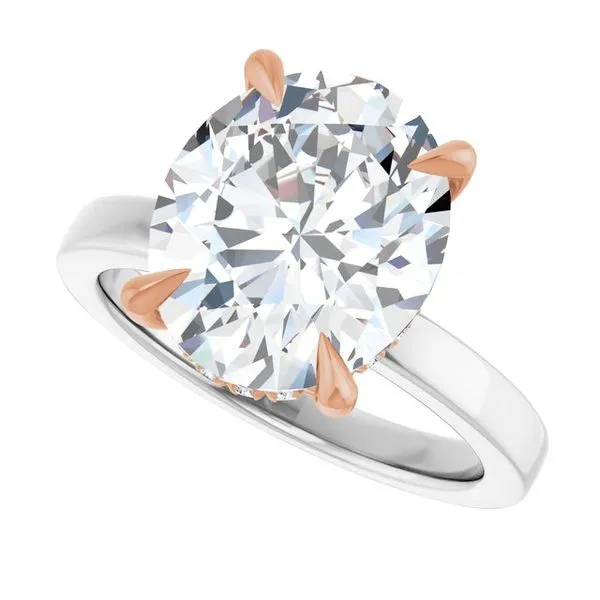 Claw-Prong Hidden Halo-Style Engagement Ring Image 5 Raleigh Diamond Fine Jewelry Raleigh, NC