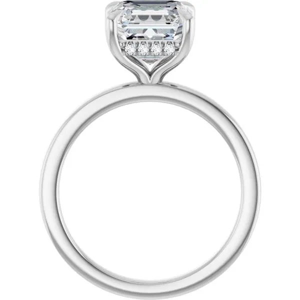 Claw-Prong Hidden Halo-Style Engagement Ring Image 2 Mark Jewellers La Crosse, WI