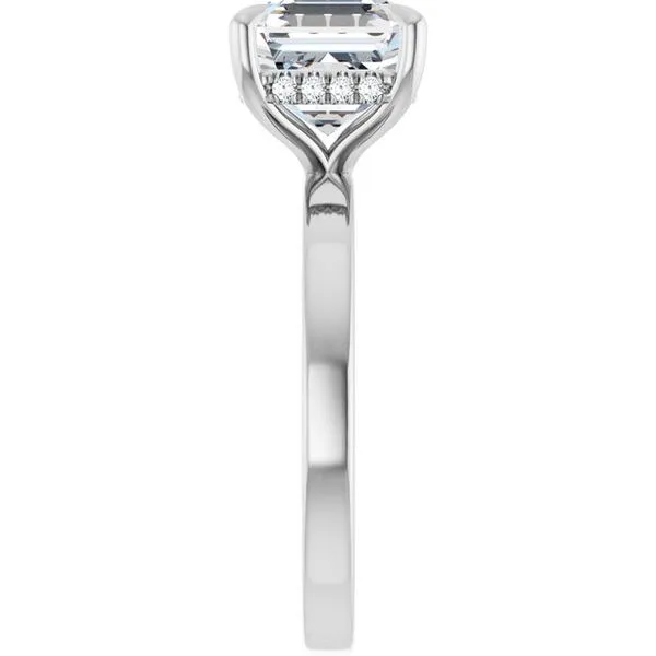 Claw-Prong Hidden Halo-Style Engagement Ring Image 4 Clater Jewelers Louisville, KY