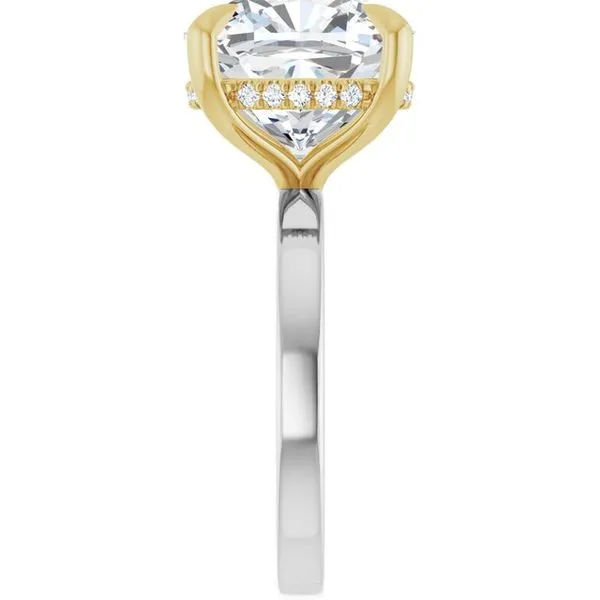 Claw-Prong Hidden Halo-Style Engagement Ring Image 4 Raleigh Diamond Fine Jewelry Raleigh, NC