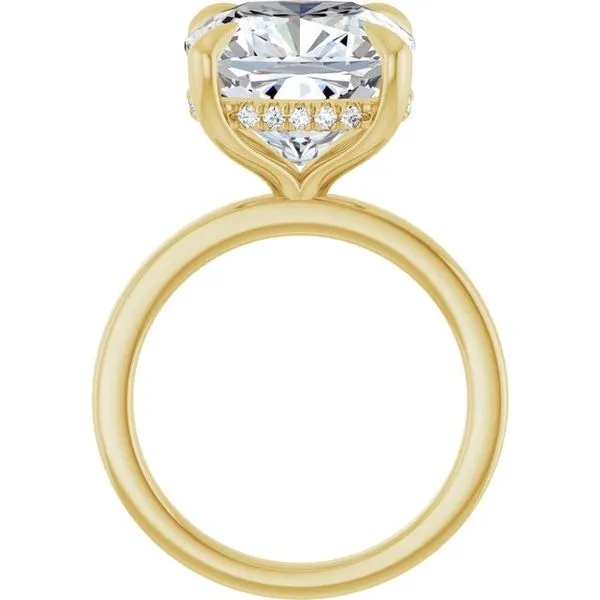 Claw-Prong Hidden Halo-Style Engagement Ring Image 2 Raleigh Diamond Fine Jewelry Raleigh, NC