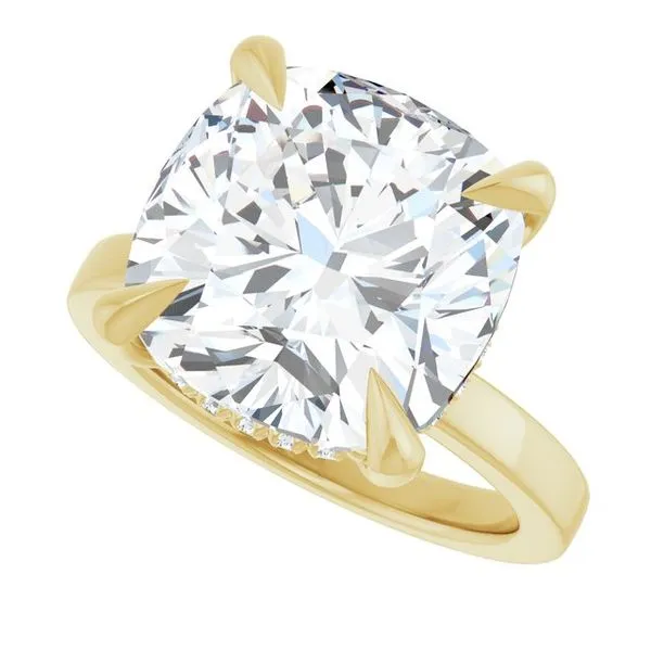 Claw-Prong Hidden Halo-Style Engagement Ring Image 5 Raleigh Diamond Fine Jewelry Raleigh, NC