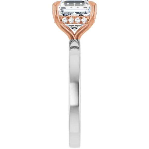 Claw-Prong Hidden Halo-Style Engagement Ring Image 4 Banks Jewelers Burnsville, NC