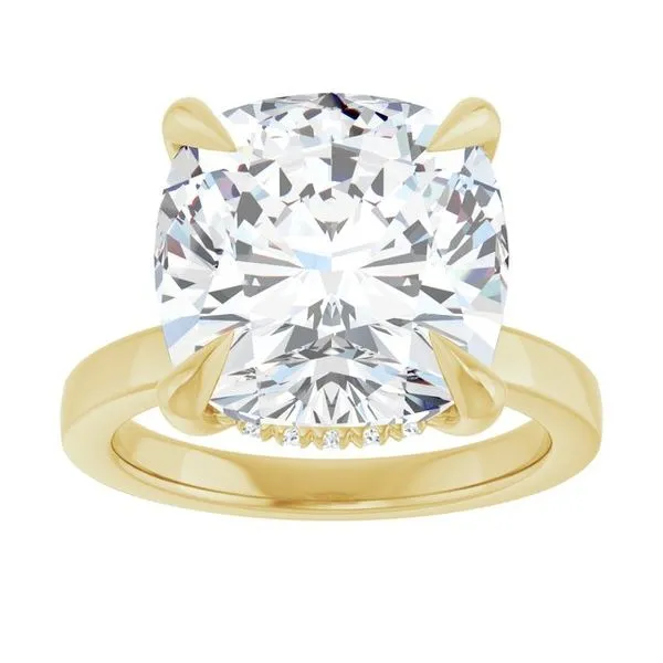 Claw-Prong Hidden Halo-Style Engagement Ring Image 3 Paul James Jewelers Angels Camp, CA