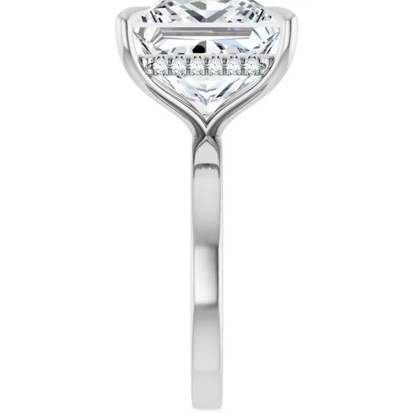 Claw-Prong Hidden Halo-Style Engagement Ring Image 4 Jimmy Smith Jewelers Decatur, AL