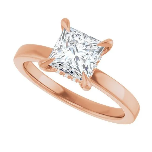 Claw-Prong Hidden Halo-Style Engagement Ring Image 5 J. Thomas Jewelers Rochester Hills, MI