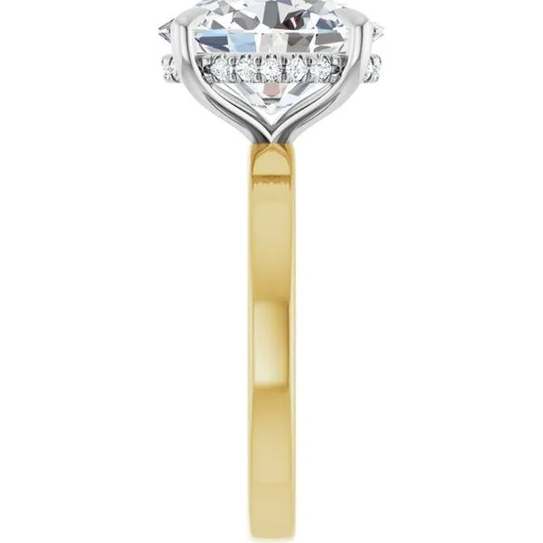 Claw-Prong Hidden Halo-Style Engagement Ring Image 4 Jimmy Smith Jewelers Decatur, AL