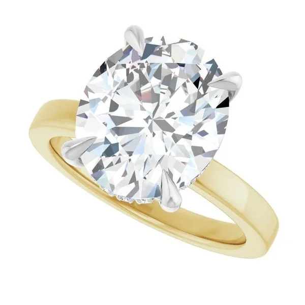 Claw-Prong Hidden Halo-Style Engagement Ring Image 5 Raleigh Diamond Fine Jewelry Raleigh, NC