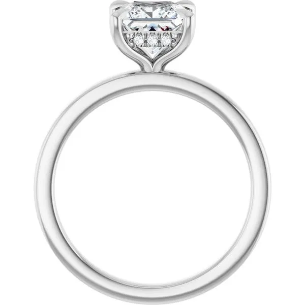 Claw-Prong Hidden Halo-Style Engagement Ring Image 2 J. West Jewelers Round Rock, TX