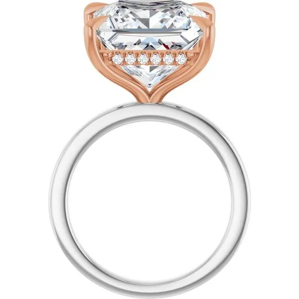 Claw-Prong Hidden Halo-Style Engagement Ring Image 2 Clater Jewelers Louisville, KY