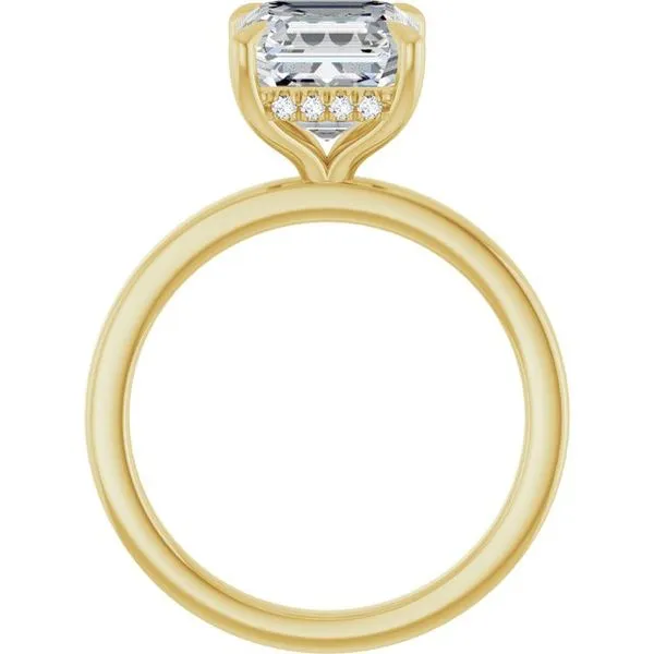 Claw-Prong Hidden Halo-Style Engagement Ring Image 2 Clater Jewelers Louisville, KY