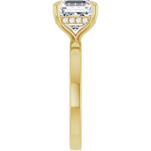 Claw-Prong Hidden Halo-Style Engagement Ring Image 4 J. Thomas Jewelers Rochester Hills, MI