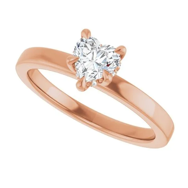 Claw-Prong Hidden Halo-Style Engagement Ring Image 5 Jimmy Smith Jewelers Decatur, AL