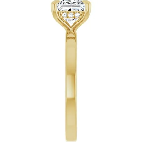 Claw-Prong Hidden Halo-Style Engagement Ring Image 4 The Jewelry Source El Segundo, CA