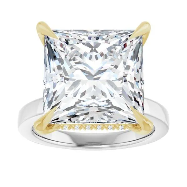 Claw-Prong Hidden Halo-Style Engagement Ring Image 3 Arezzo Jewelers Elmwood Park, IL