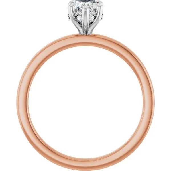 Claw-Prong Hidden Halo-Style Engagement Ring Image 2 JF Jones Jewelers Rochester, NY