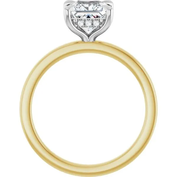 Claw-Prong Hidden Halo-Style Engagement Ring Image 2 Vulcan's Forge LLC KANSAS CITY, MO