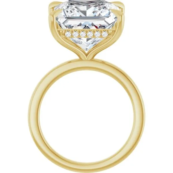 Claw-Prong Hidden Halo-Style Engagement Ring Image 2 Natale Jewelers Sewell, NJ