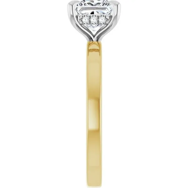 Claw-Prong Hidden Halo-Style Engagement Ring Image 4 J. Thomas Jewelers Rochester Hills, MI