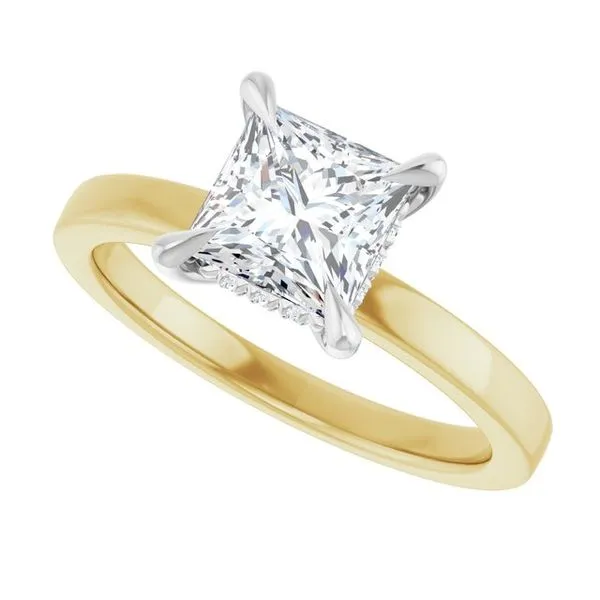 Claw-Prong Hidden Halo-Style Engagement Ring Image 5 J. Thomas Jewelers Rochester Hills, MI
