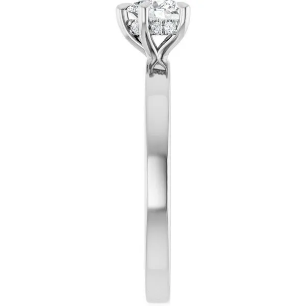 Claw-Prong Hidden Halo-Style Engagement Ring Image 4 J. West Jewelers Round Rock, TX