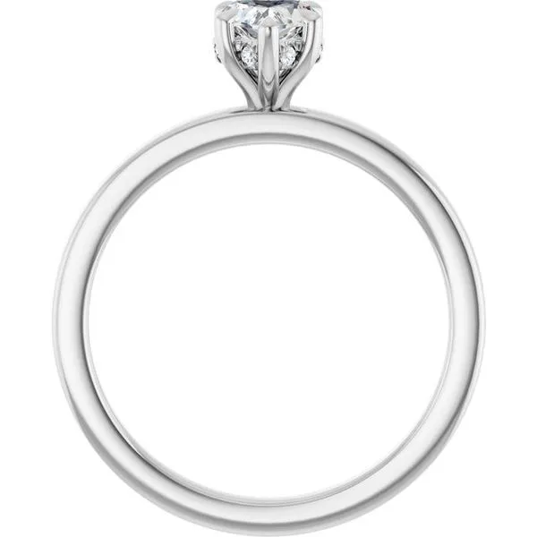 Claw-Prong Hidden Halo-Style Engagement Ring Image 2 Clater Jewelers Louisville, KY
