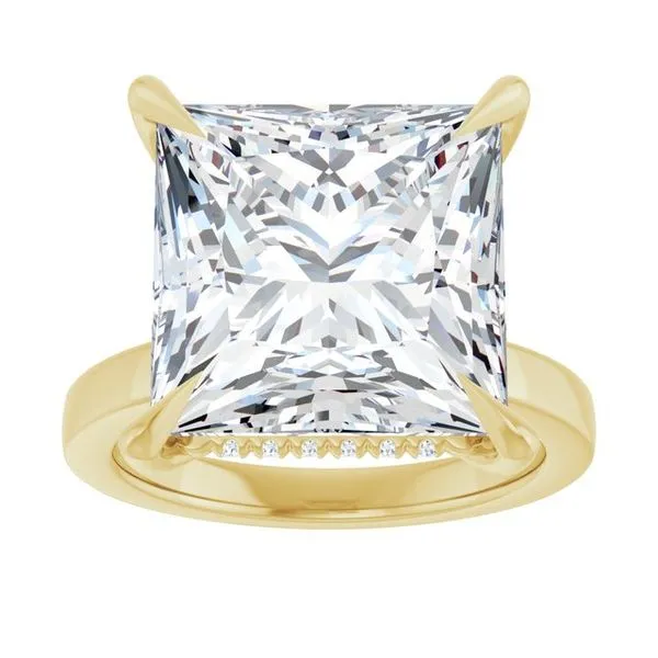 Claw-Prong Hidden Halo-Style Engagement Ring Image 3 Futer Bros Jewelers York, PA