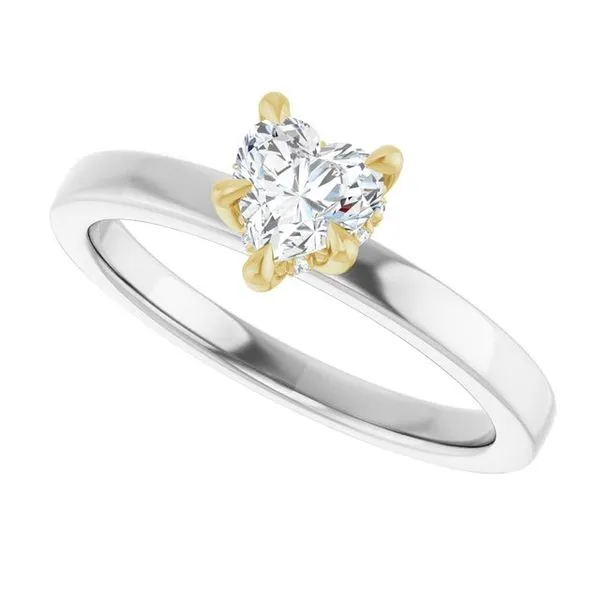 Claw-Prong Hidden Halo-Style Engagement Ring Image 5 Don's Jewelry & Design Washington, IA