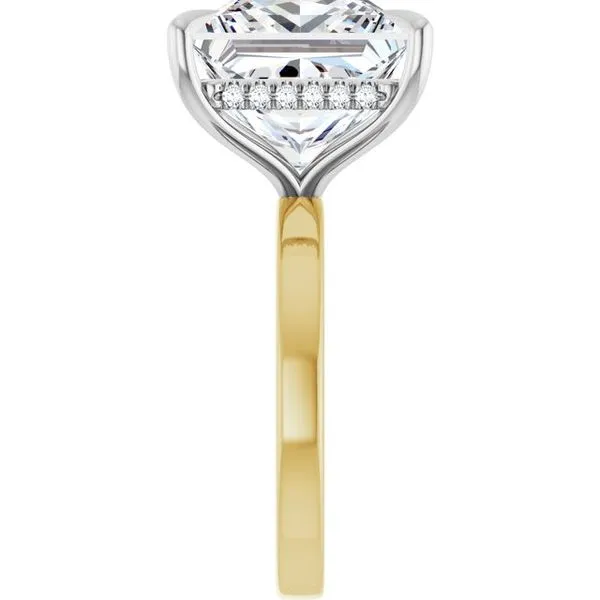 Claw-Prong Hidden Halo-Style Engagement Ring Image 4 JF Jones Jewelers Rochester, NY