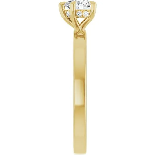 Claw-Prong Hidden Halo-Style Engagement Ring Image 4 Clater Jewelers Louisville, KY