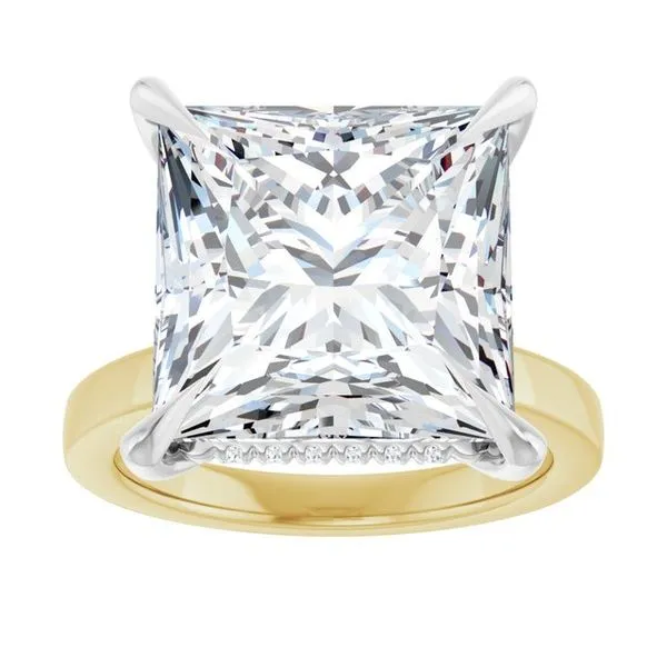 Claw-Prong Hidden Halo-Style Engagement Ring Image 3 Raleigh Diamond Fine Jewelry Raleigh, NC