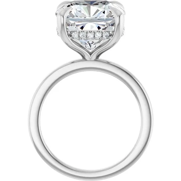 Claw-Prong Hidden Halo-Style Engagement Ring Image 2 Paul James Jewelers Angels Camp, CA