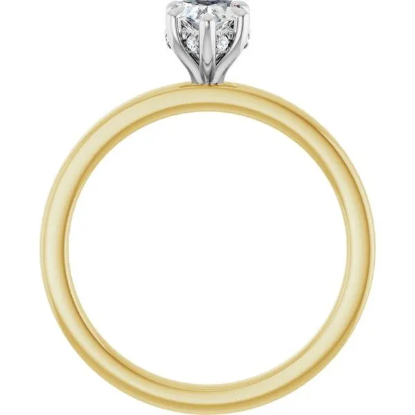 Claw-Prong Hidden Halo-Style Engagement Ring Image 2 J. West Jewelers Round Rock, TX